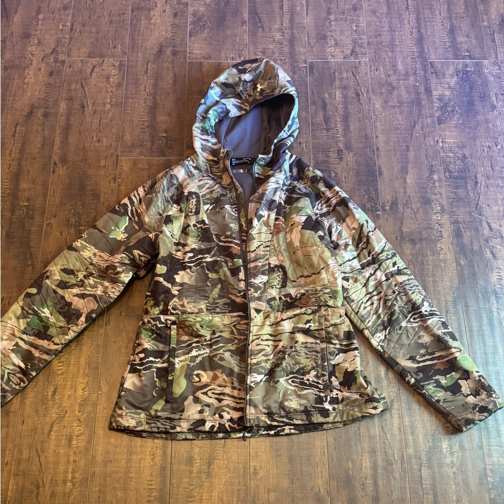 Under Armour Green Camouflage Jacket Cold Gear